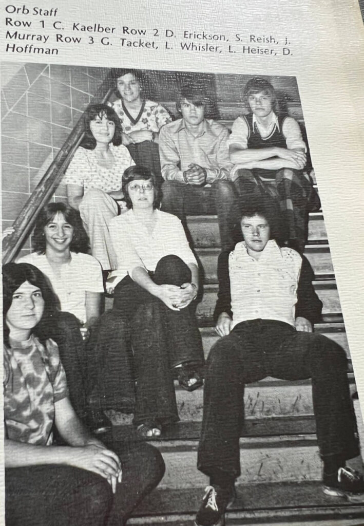 The Orb Staff at Marions Harding High School 1974