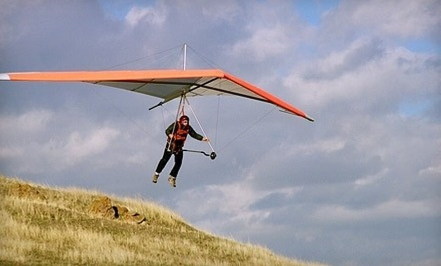 Another hang glider in action