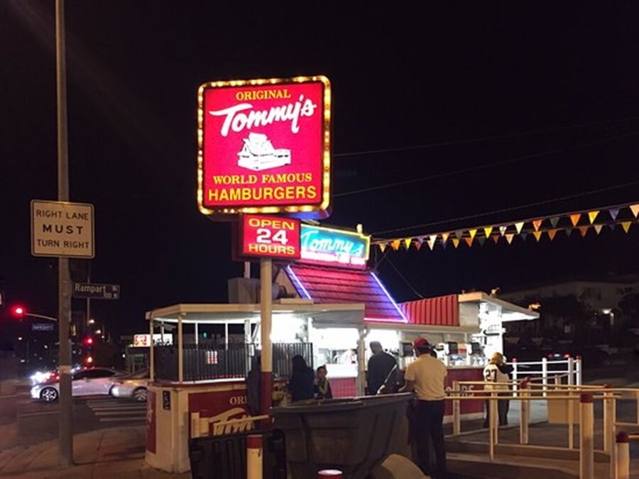 The original Tommy's stand in Los Angeles, California