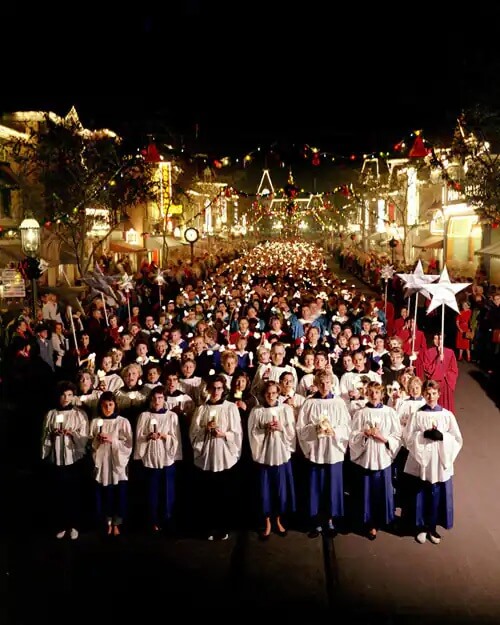 Candel light processional at Disneyland