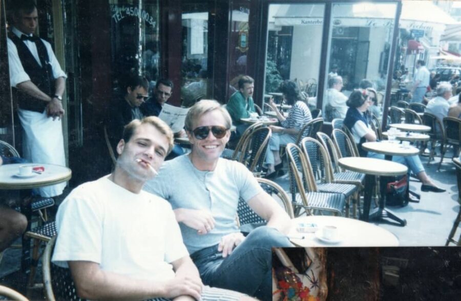 With My favorite French boyfriend, Yannic at Au Pere Tranquille in Paris