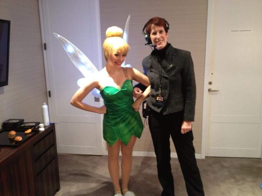 Lilia Illes with Tinkerbell