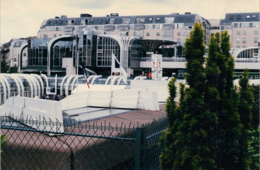 Les Halles in Paris, France exterior