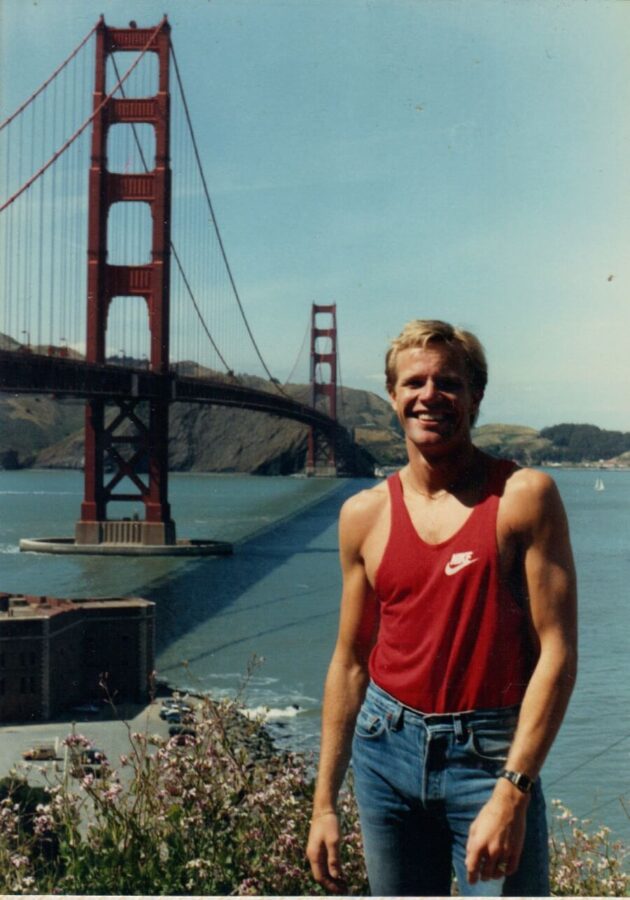 Sky Hoffman at the Golden Gate Bridge in San Fransico