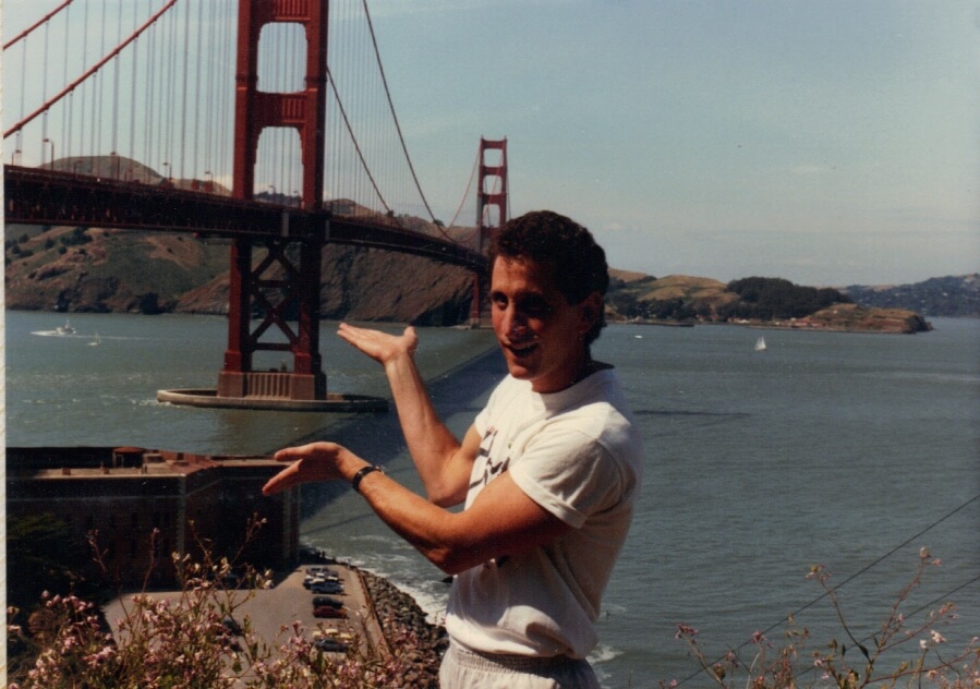 Scott Zucker at the Golden Gate Bridge in San Fransico